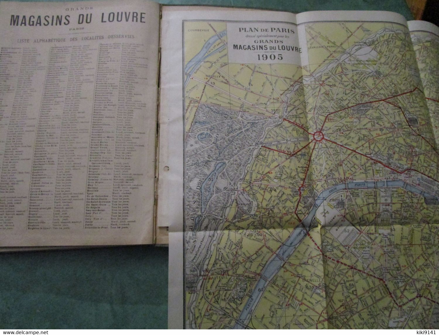 AGENDA 1905 - GRANDS MAGASINS du LOUVRE (228 pages + plan de Paris)