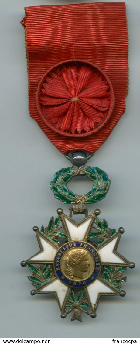 MÉDAILLE MILITAIRE 10 Bis - OFFICIER DE L'ORDRE DE LA LÉGION D'HONNEUR 1870 - Autres & Non Classés