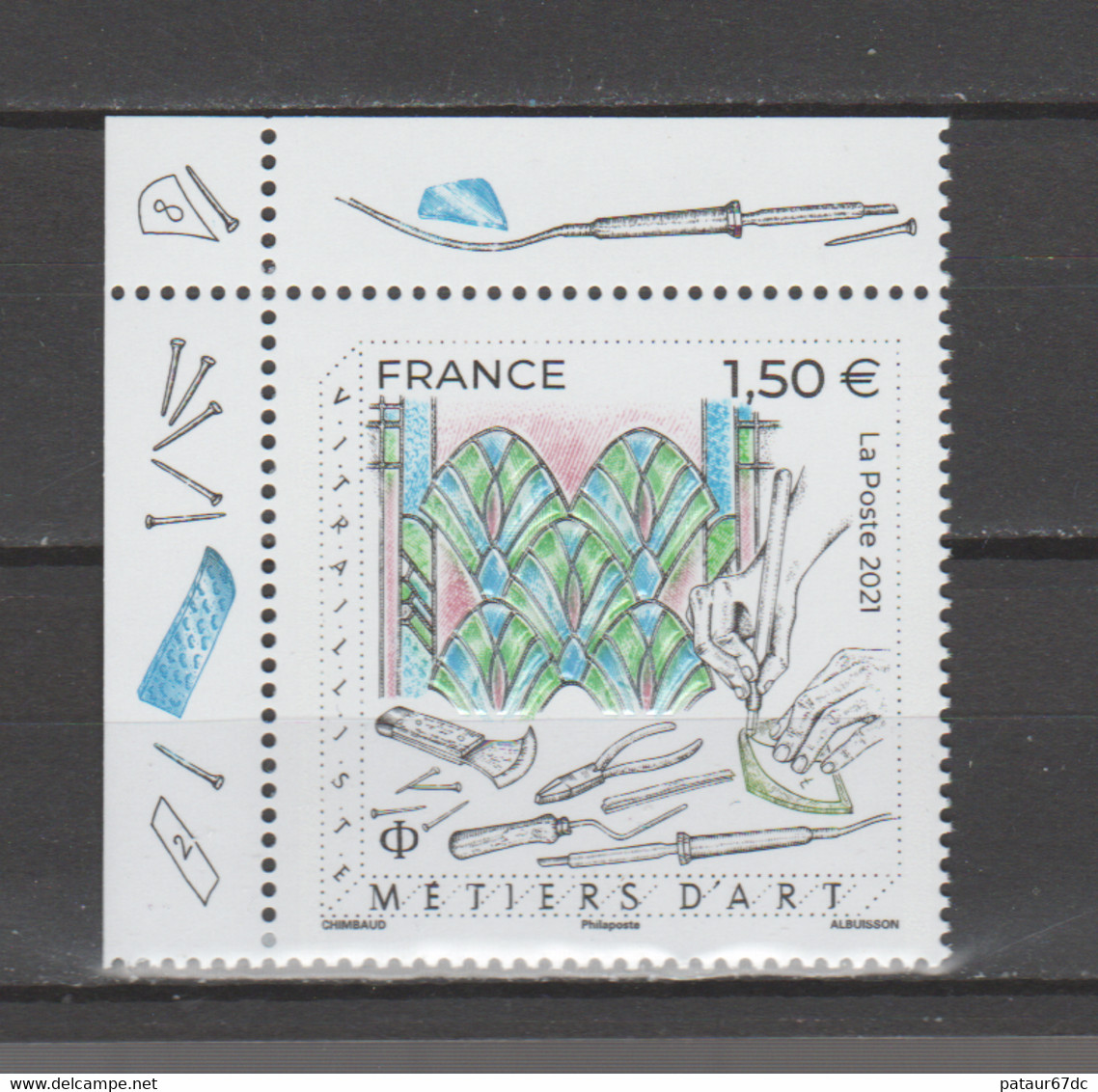 FRANCE / 2021 / Y&T N° 5471 ** : "Métiers D'art" (Vitrailliste) X 1 CdF Sup G - Nuovi
