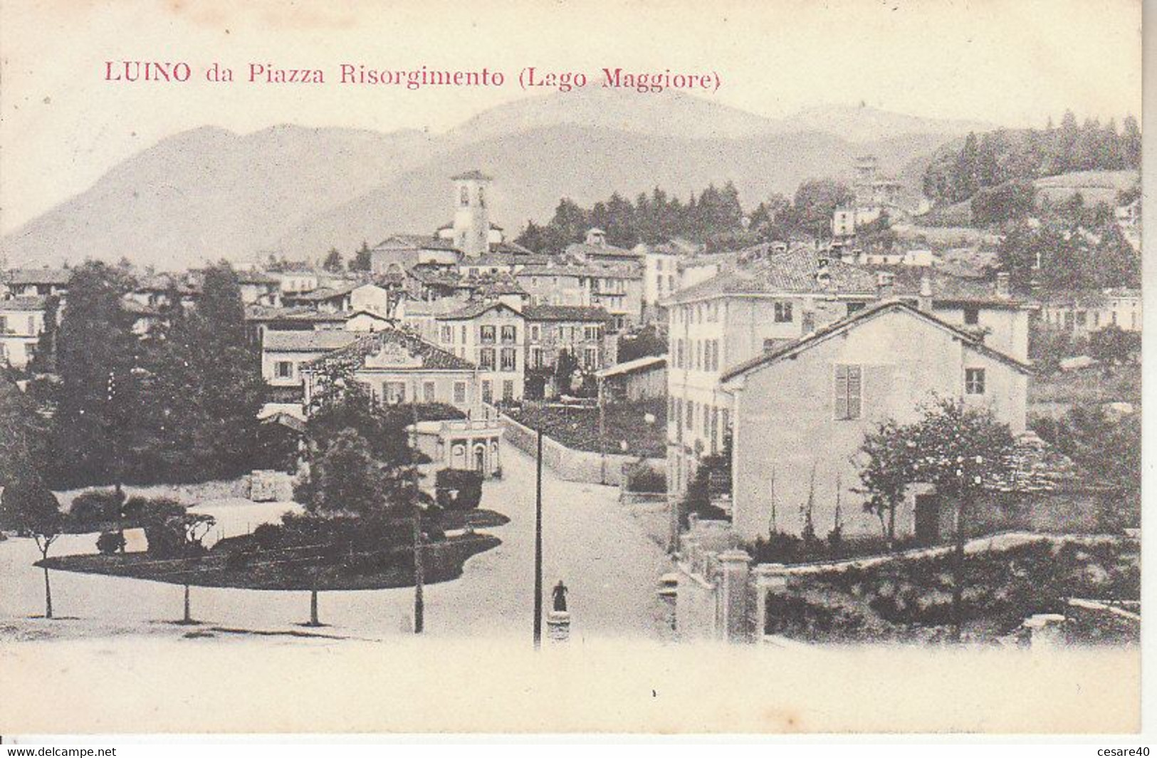 ITALIA - LUINO - Piazza Risorgimento, 1900 Circa - 2021-02-59 - Luino