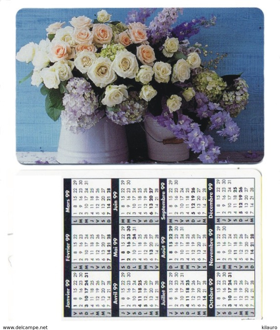 Carte Calendrier Bouquet De Fleurs Fleur Flower - Otros & Sin Clasificación