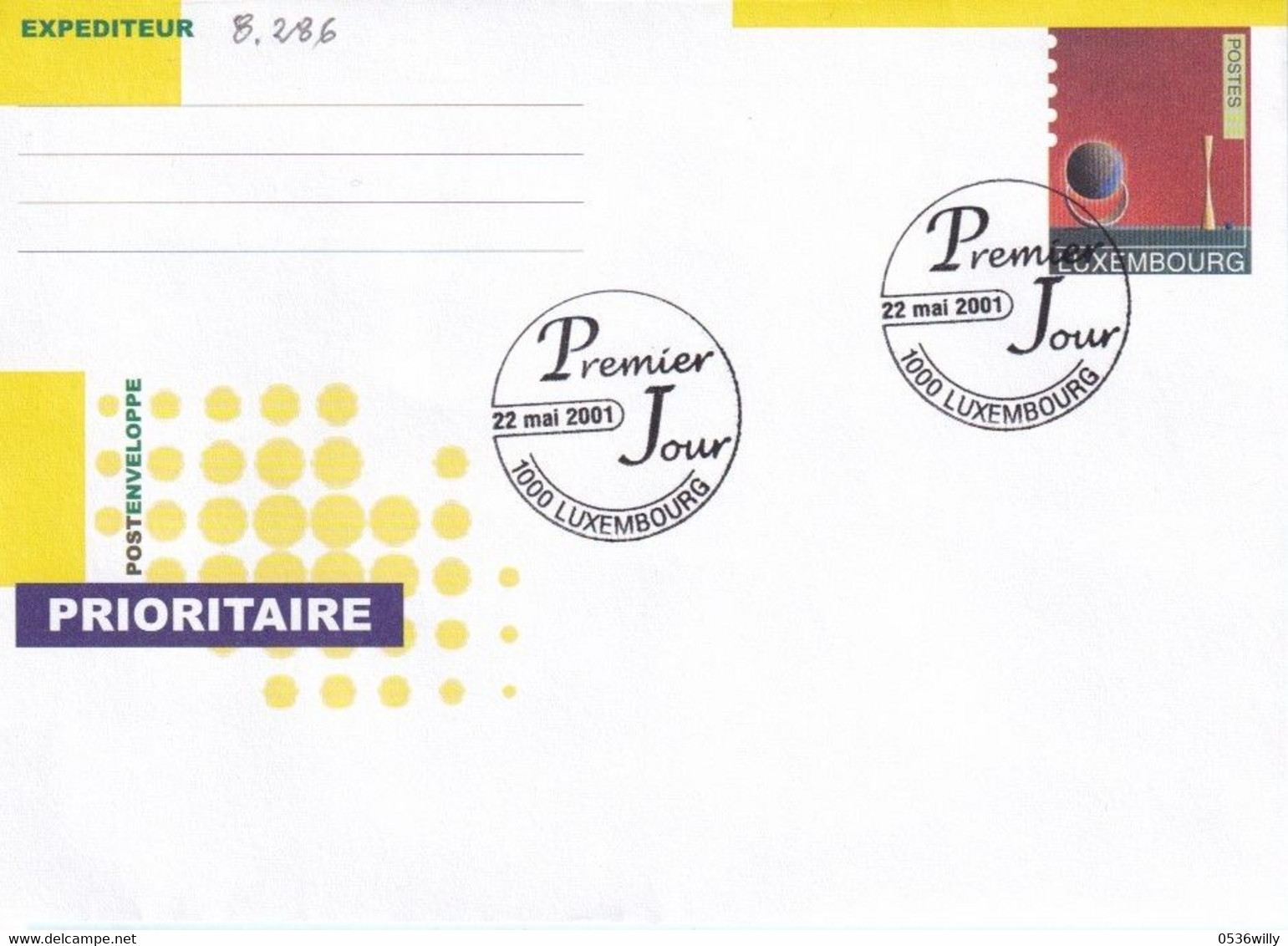 Luxembourg - FDC Ganzsache Postenveloppe (8.286) - Cartas & Documentos