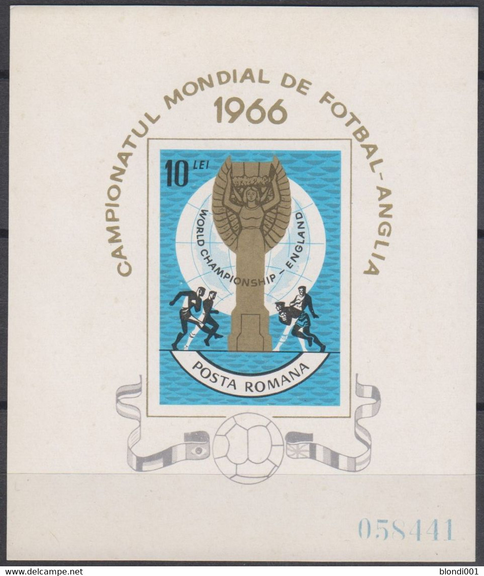 Soccer World Cup 1966 - ROMANA - S/S Imp. MNH - 1966 – Angleterre