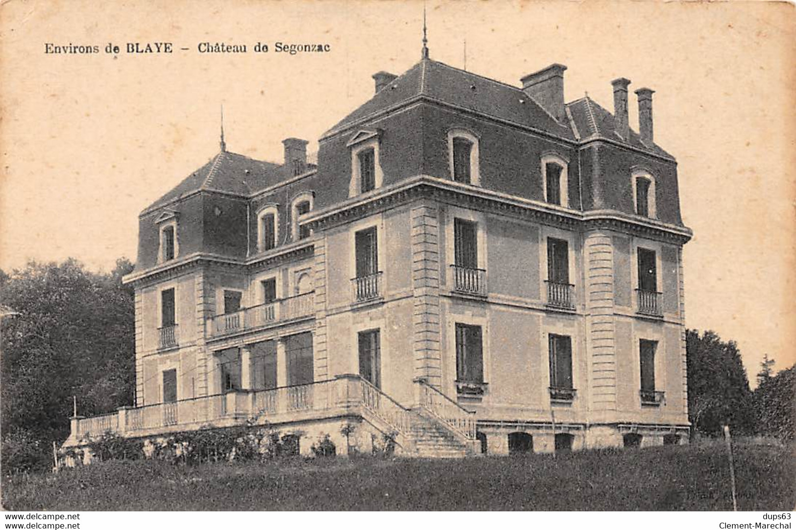 Environs De BLAYE - Château De Segonzac - Très Bon état - Other & Unclassified