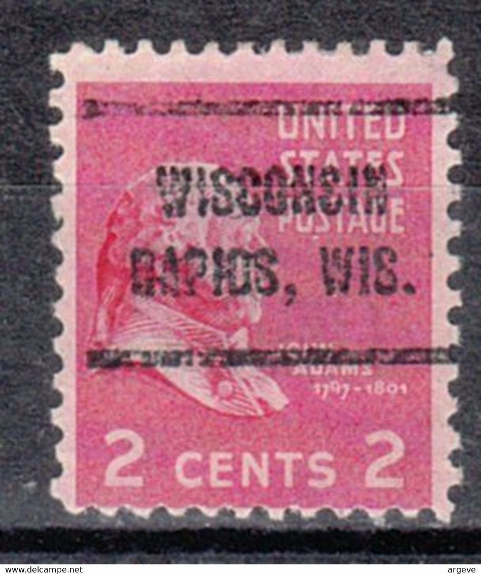 USA Precancel Vorausentwertung Preo, Locals Wisconsin, Wisconsin Rapids 714 - Voorafgestempeld