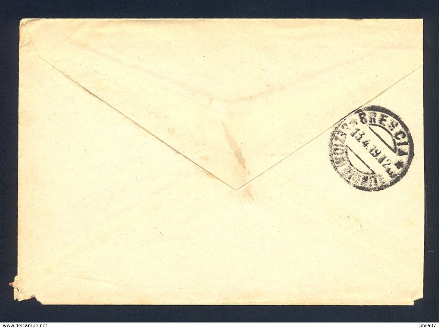 ITALY - Cover Franked With Provisional Stamps For Dalmatia, Sent To Brescia 1919. Censorship Cancel 'CENSORA POS... 46 T - Dalmazia