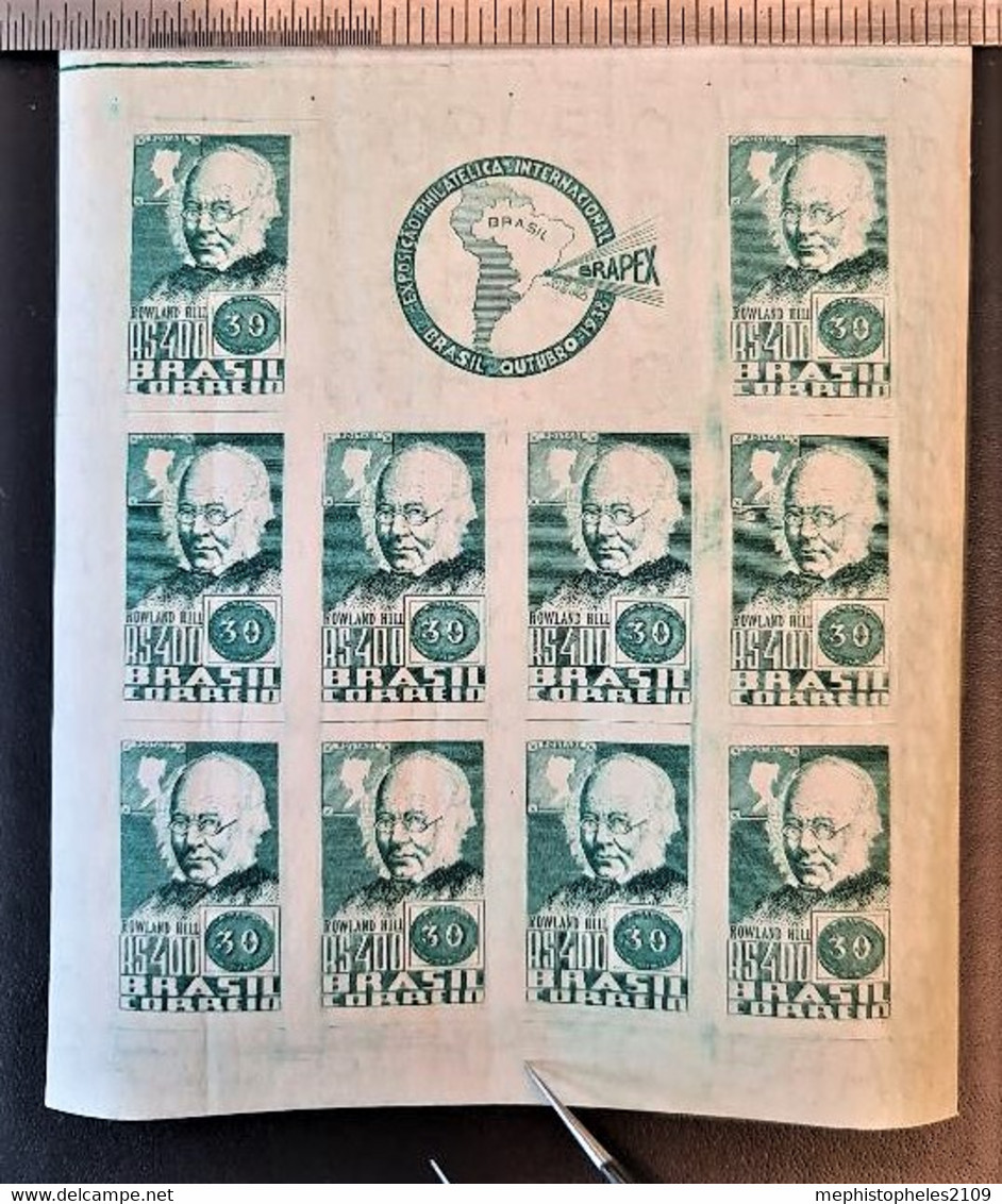 BRASIL 1938 - MNH - Block 1 - BRAPEX - Blocks & Sheetlets