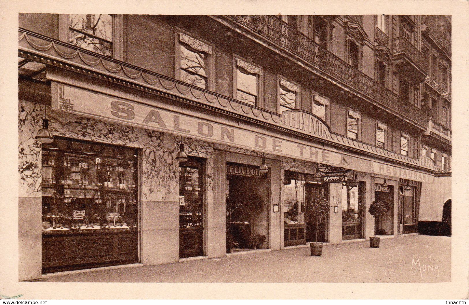 PARIS (Seine) - Restaurant, Salon De Thé, Bar "Saint-Augustin" - 43 Boulevard Malesherbes - Cafés, Hotels, Restaurants