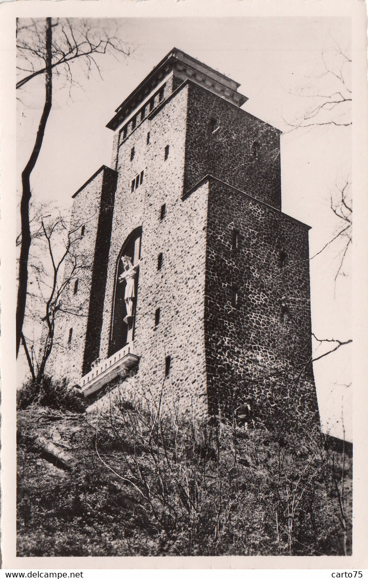 Allemagne - Tholey Saar - Aussichtsturm Mit Krieger Gedächtnis Kapelle Auf Dem Schaumberg, Vorderansich - Kreis Sankt Wendel