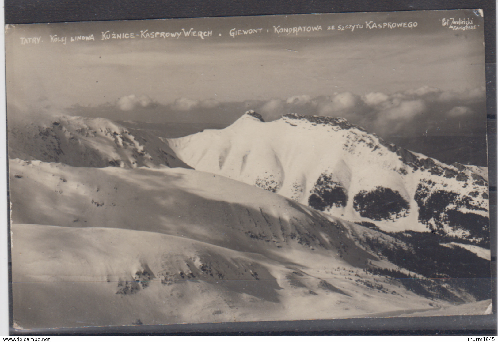 II.WK Generalgouvernement Fotokarte " Hohe Tatra " Mit 1x 33II SSt Zakopane 1940 Ins Reich - Besetzungen 1938-45