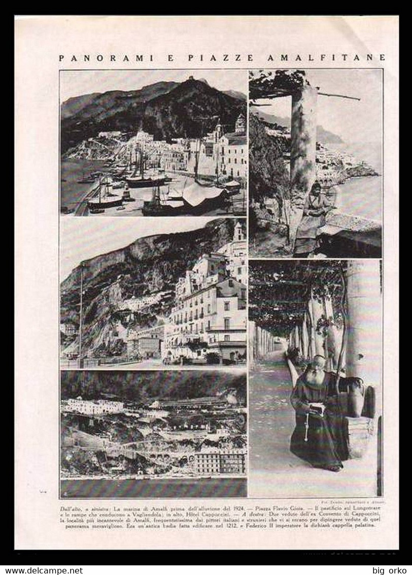 Le Cento Città D' Italia Illustrate - AMALFI (Fascicolo 97°) - CASA EDITRICE SONZOGNO / MILANO - Ediz. Tra Il 1920/1930 - Turismo, Viajes