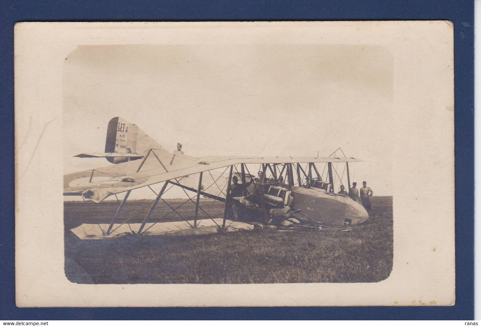 CPA Aviation Accident Carte Photo Non Circulé - Accidents