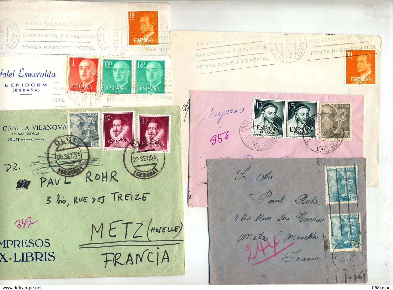 Lot 40 Lettres Flamme à Voir - Máquinas Franqueo (EMA)