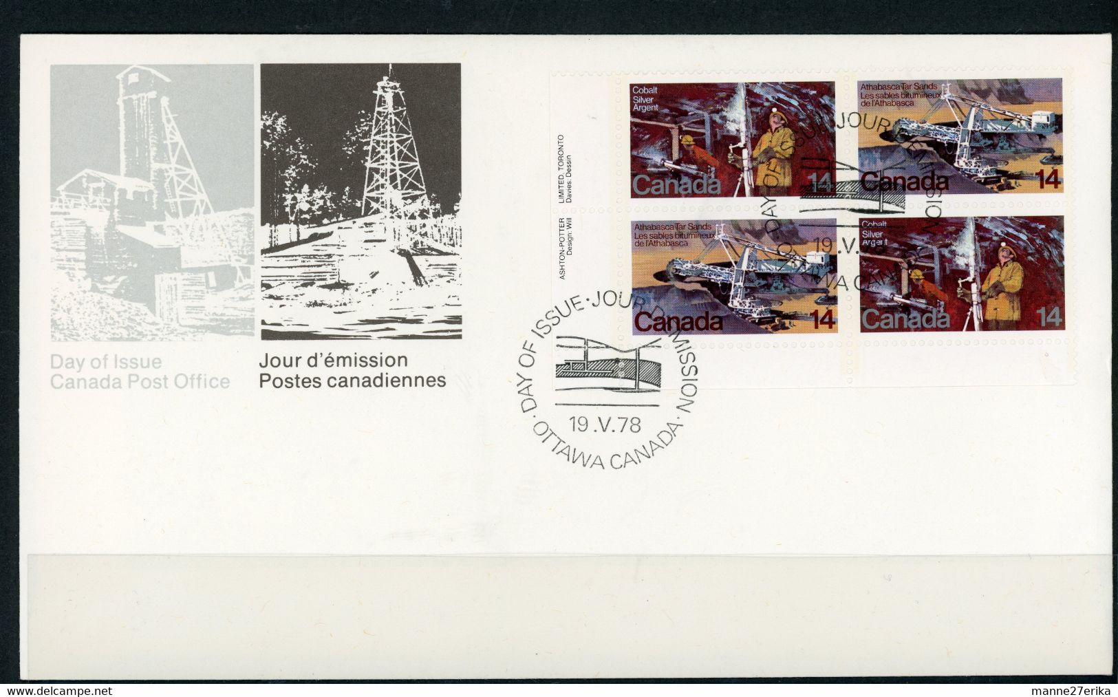 Canada FDC 1978 Natural Resources - Cartas & Documentos