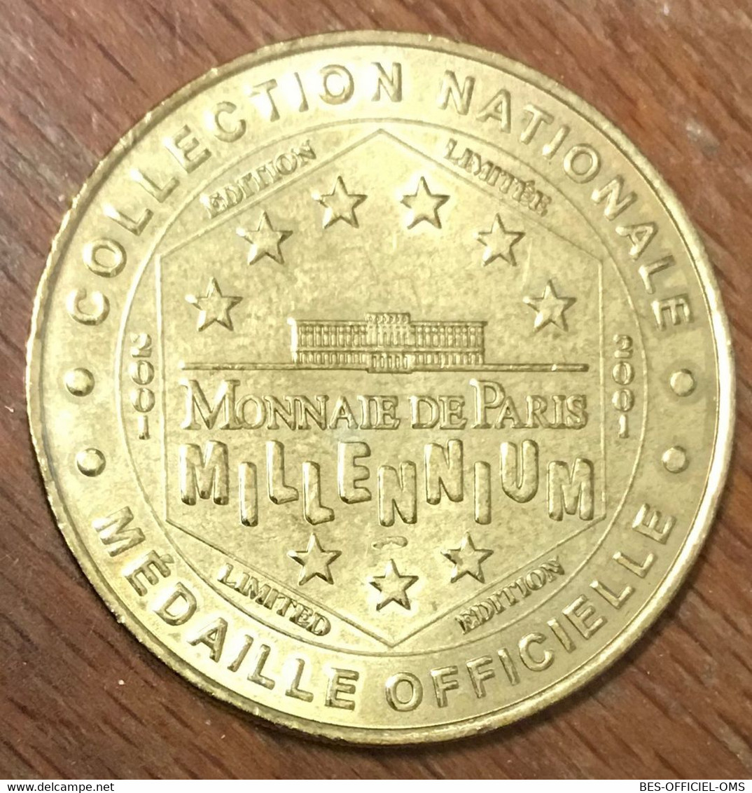 62 BOULOGNE SUR MER LIONS DE MER NAUSICAÀ MDP 2001 MEDAILLE MONNAIE DE PARIS JETON TOURISTIQUE MEDALS COINS TOKENS - 2001