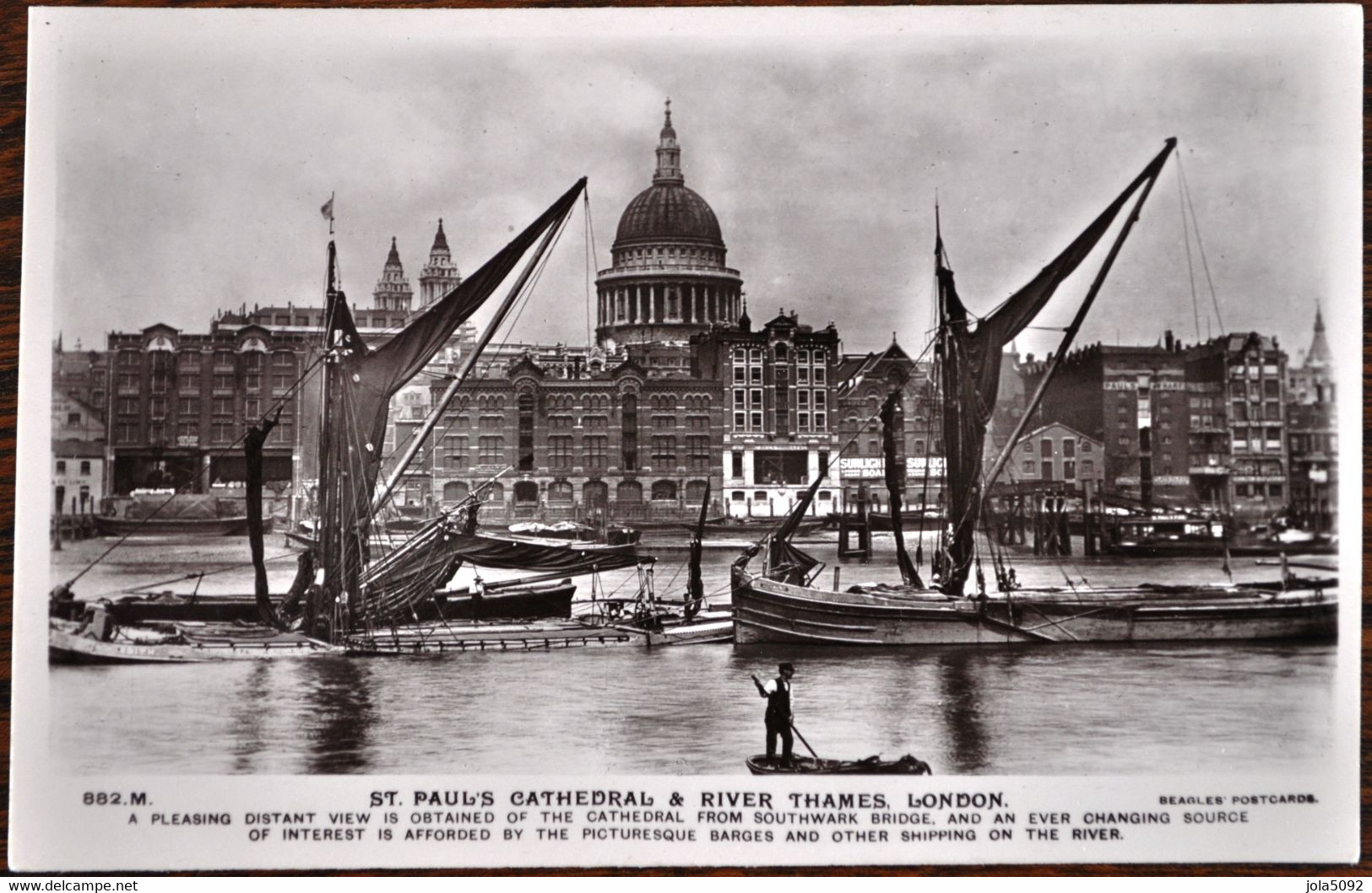 LONDON/LONDRES - St. Paul's Cathedral & River Thames - St. Paul's Cathedral