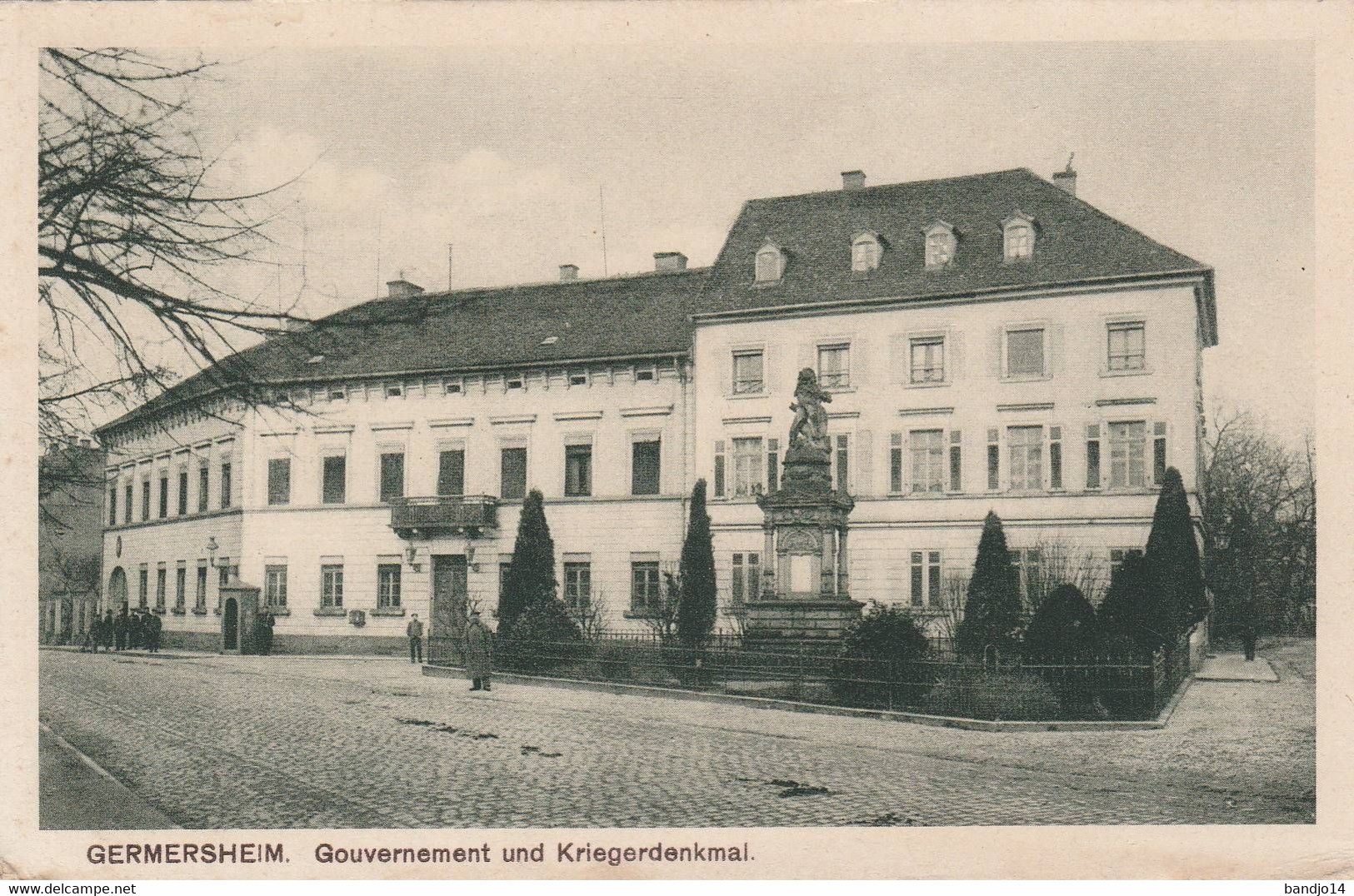 Germersheim - Gouvernement Und Kriegerdenkmal- Scan Recto-verso - Germersheim