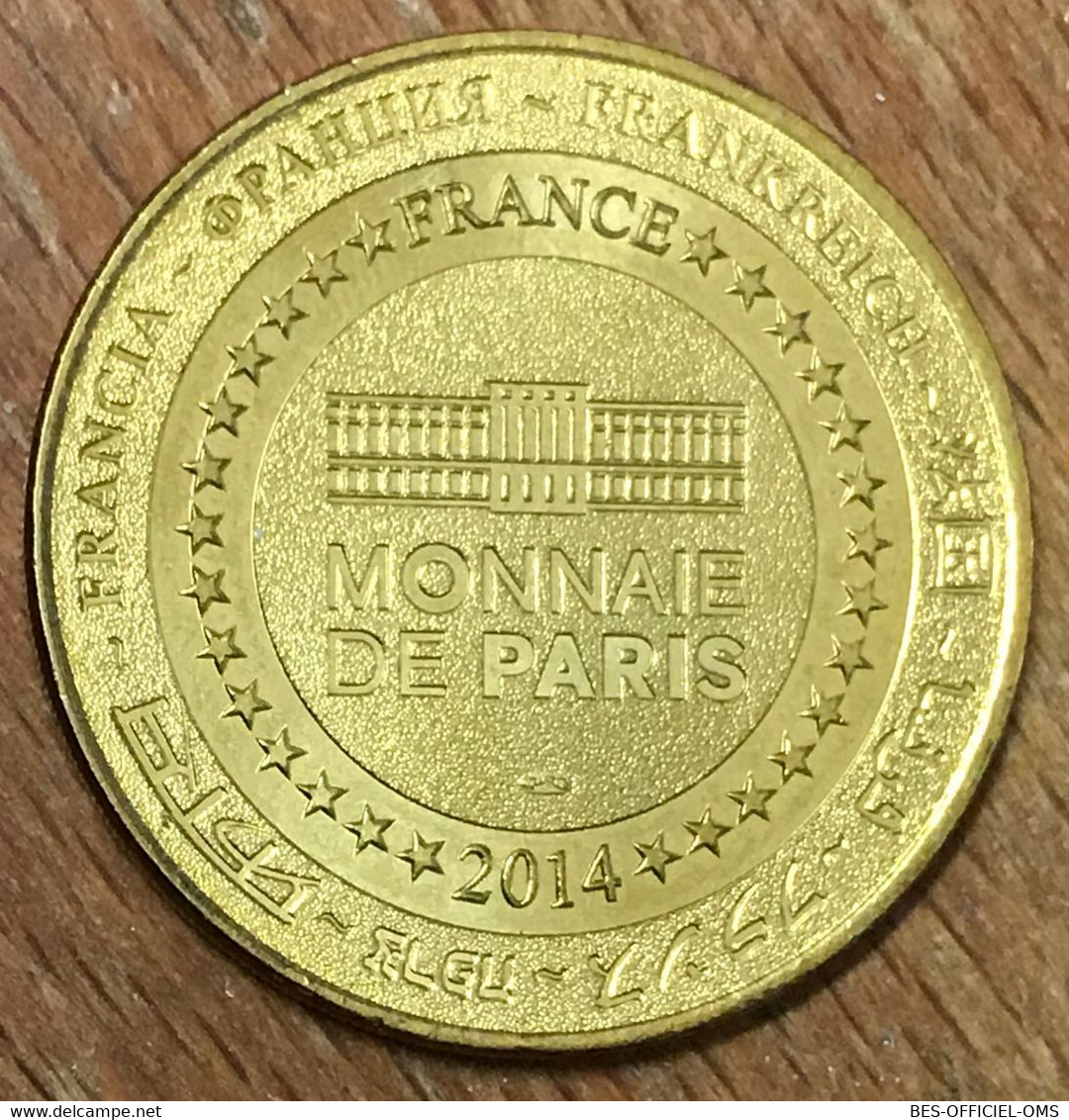 62 BOULOGNE SUR MER TORTUE CAOUANNE NAUSICAÀ MDP 2014 MEDAILLE MONNAIE DE PARIS JETON TOURISTIQUE MEDALS COINS TOKENS - 2014