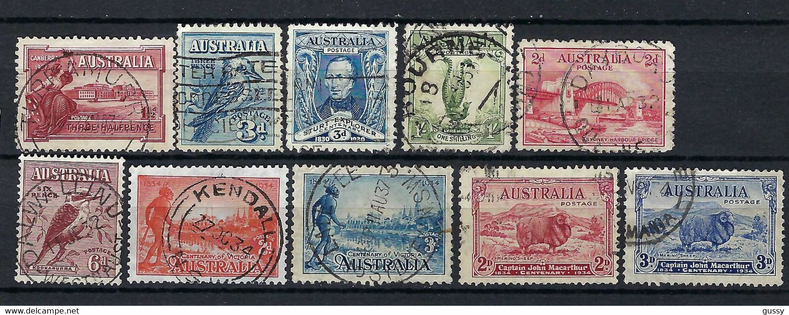 AUSTRALIE 1927-1936: Lot De Belles Oblitérations - Autres & Non Classés