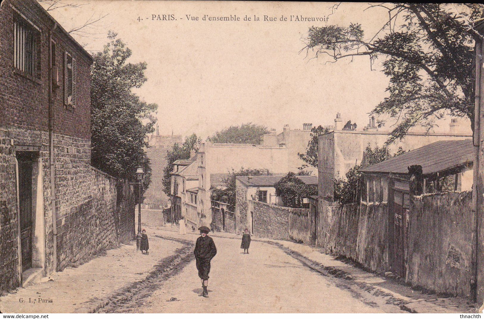 PARIS - Vue D'ensemble De La Rue De L'Abreuvoir - District 18