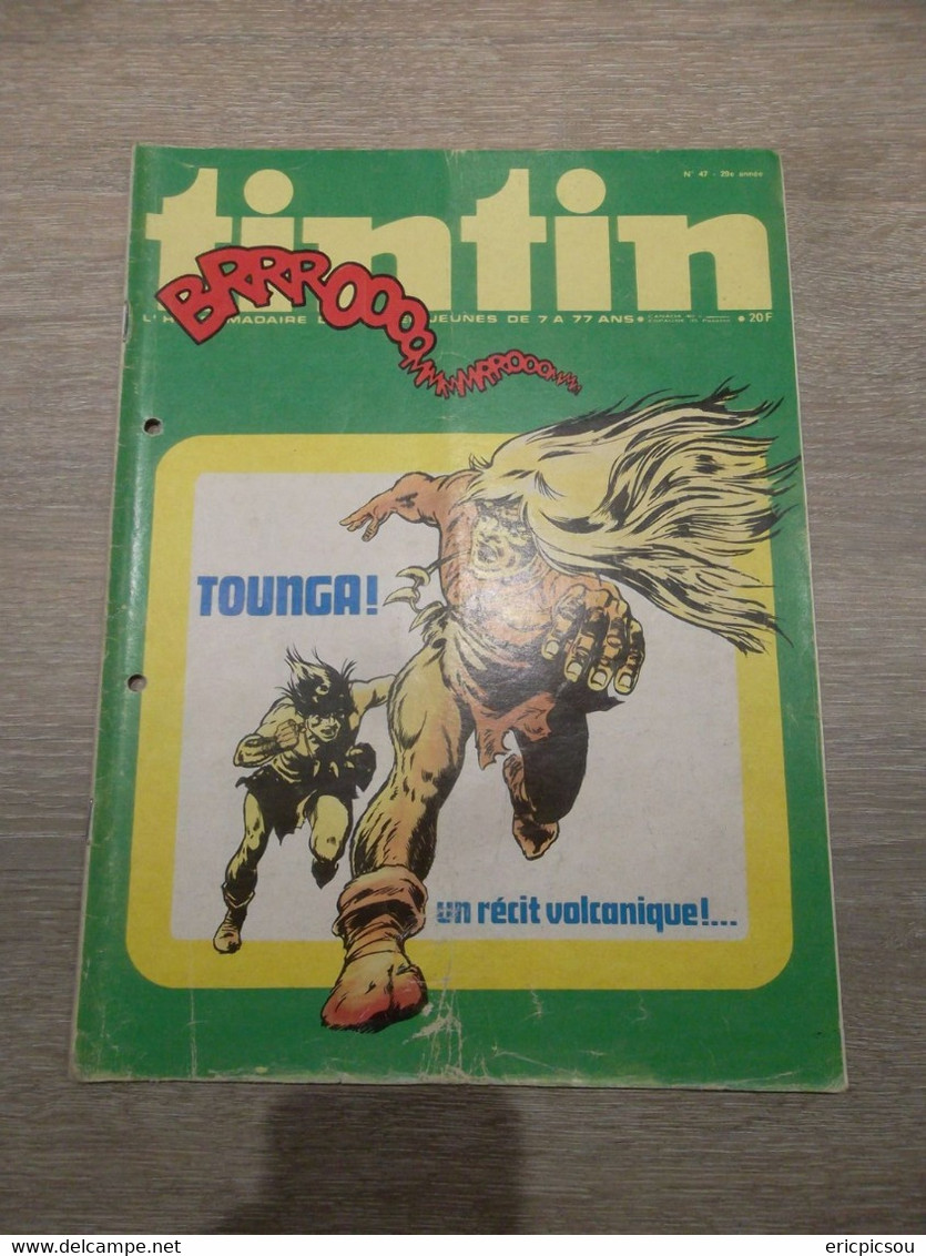 Tintin ( Magazine L'hebdomadaire ) 1974 N°47 - Tintin