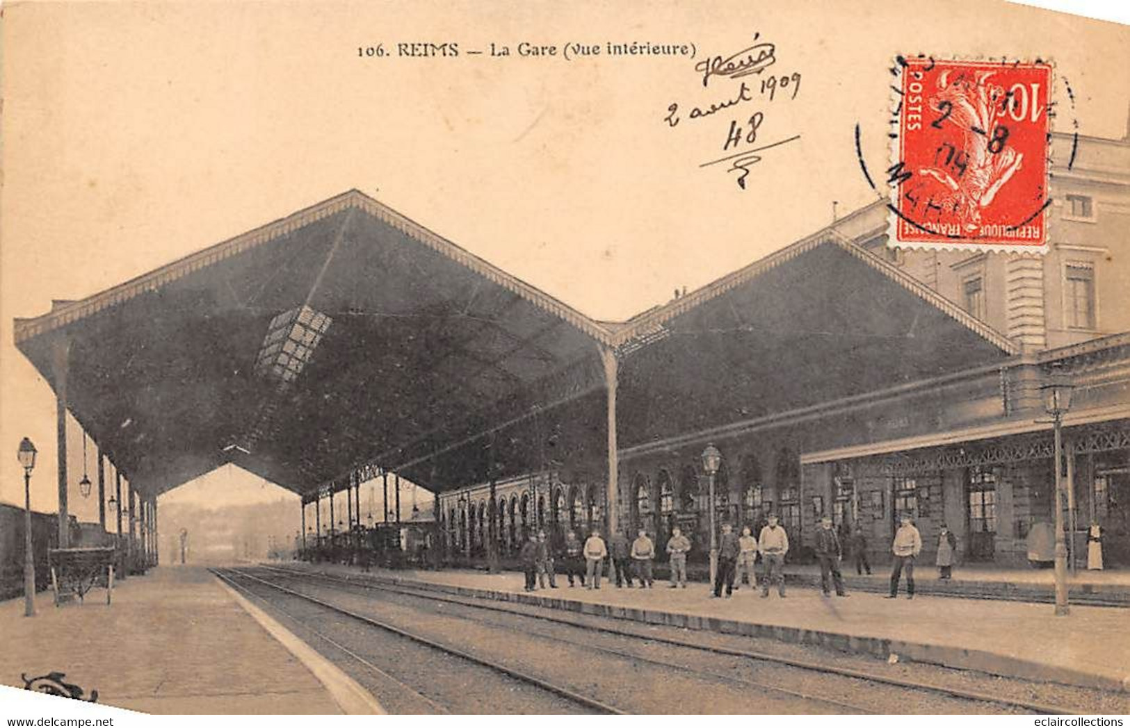 Reims              51       Intérieur De La Gare       N°106           (voir Scan) - Reims