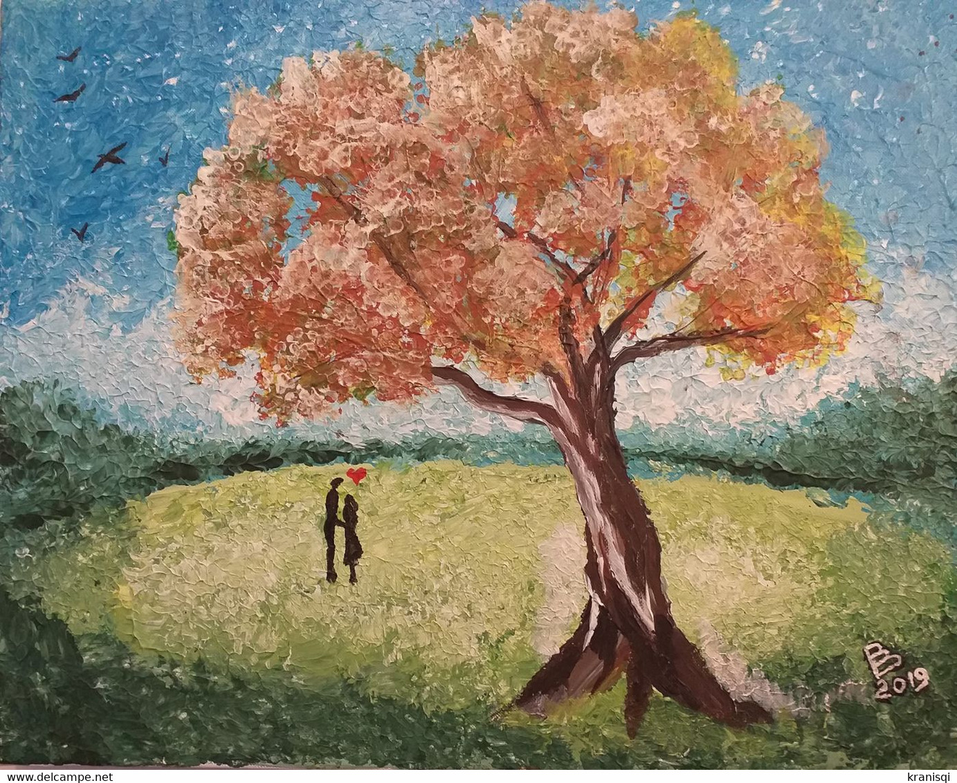 Tableau , L'Arbre à L'amour - Acrylic Resins