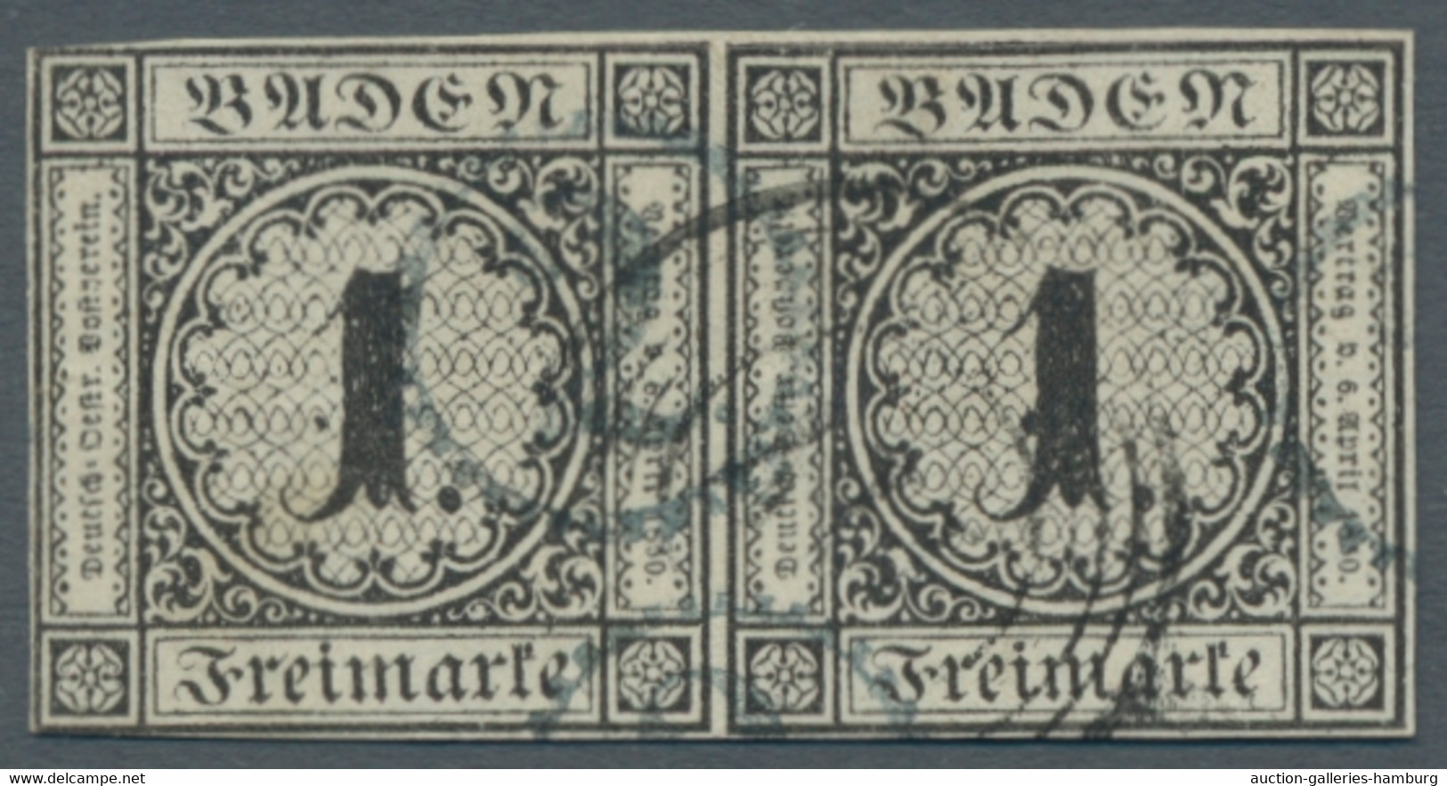 Altdeutschland: 1850-1911, 40 ehemalige Lose eines norddeutschen Auktionshauses der Gebiete Baden, B