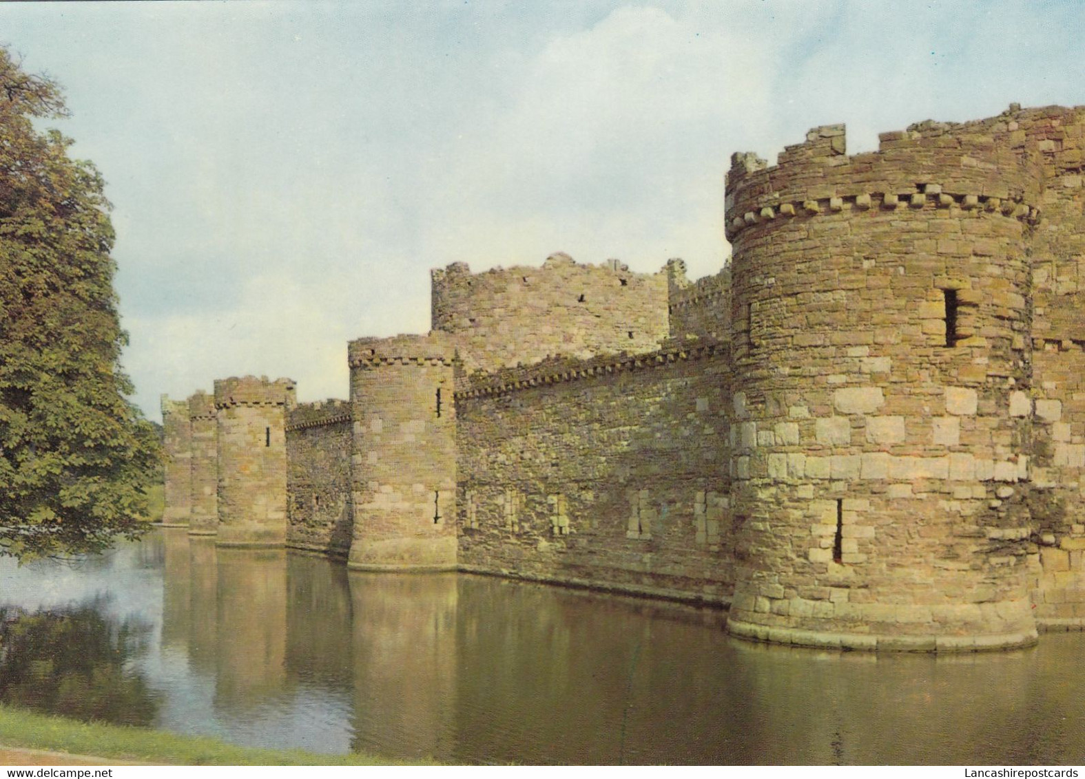 Postcard Beaumaris Castle Anglesey Outer Curtain Wall My Ref B24651 - Anglesey