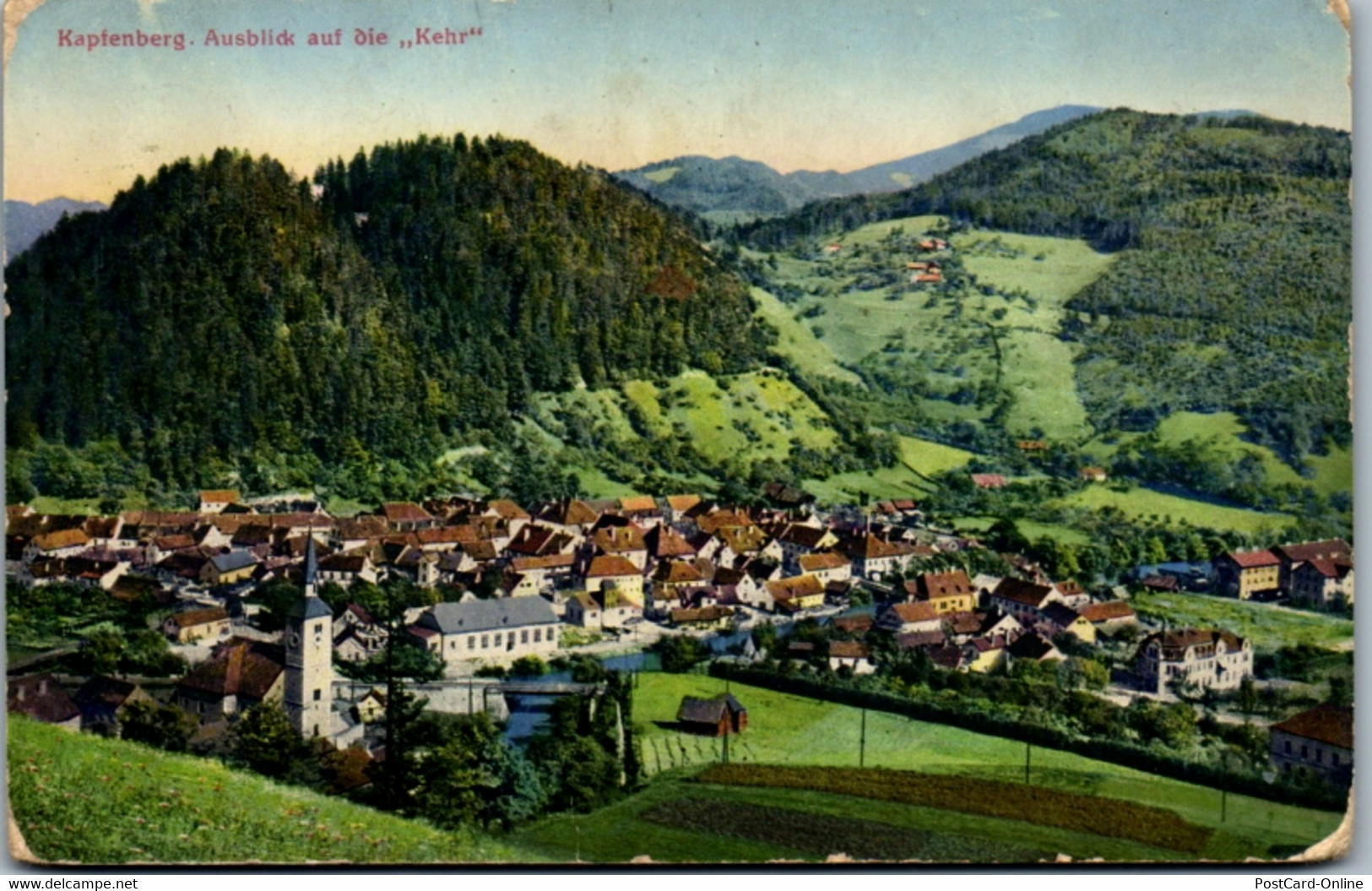 6530 - Steiermark - Kapfenberg , Ausblick Auf Die Kehr - Gelaufen 1914/15 - Kapfenberg
