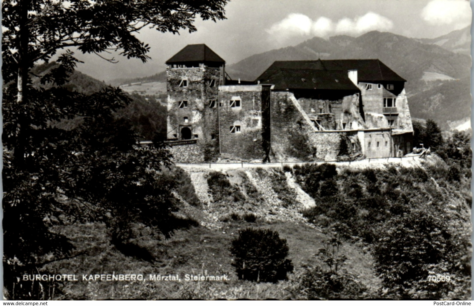 6553 - Steiermark - Kapfenberg , Burghotel , Schlossberg - Gelaufen 1966 - Kapfenberg