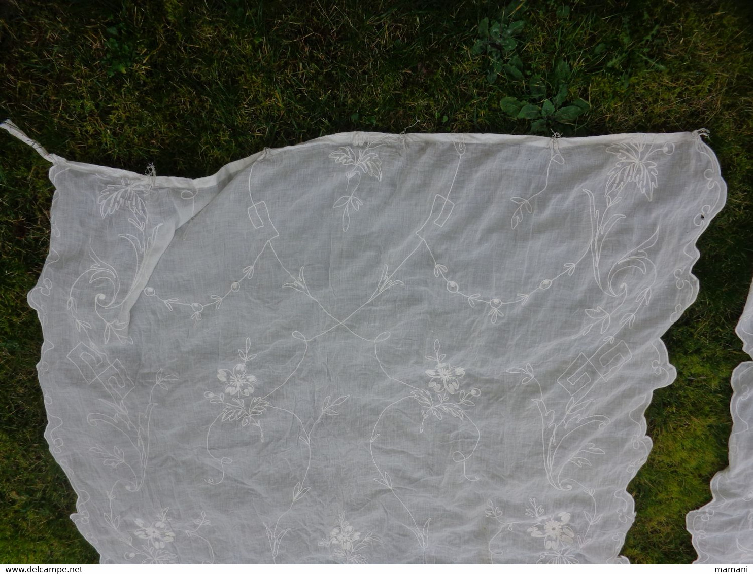 2  Rideau -voilage Cornely 1.35 X 3 Metres Vintage - Drapery