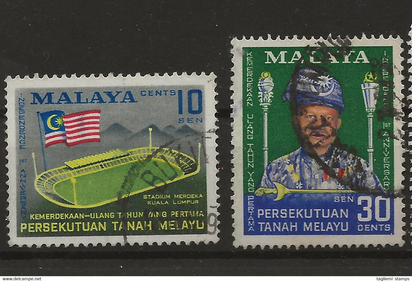 Malaysia - Federation Of Malaysia, 1957, SG   8 - 9, Complete Set, Used - Federation Of Malaya