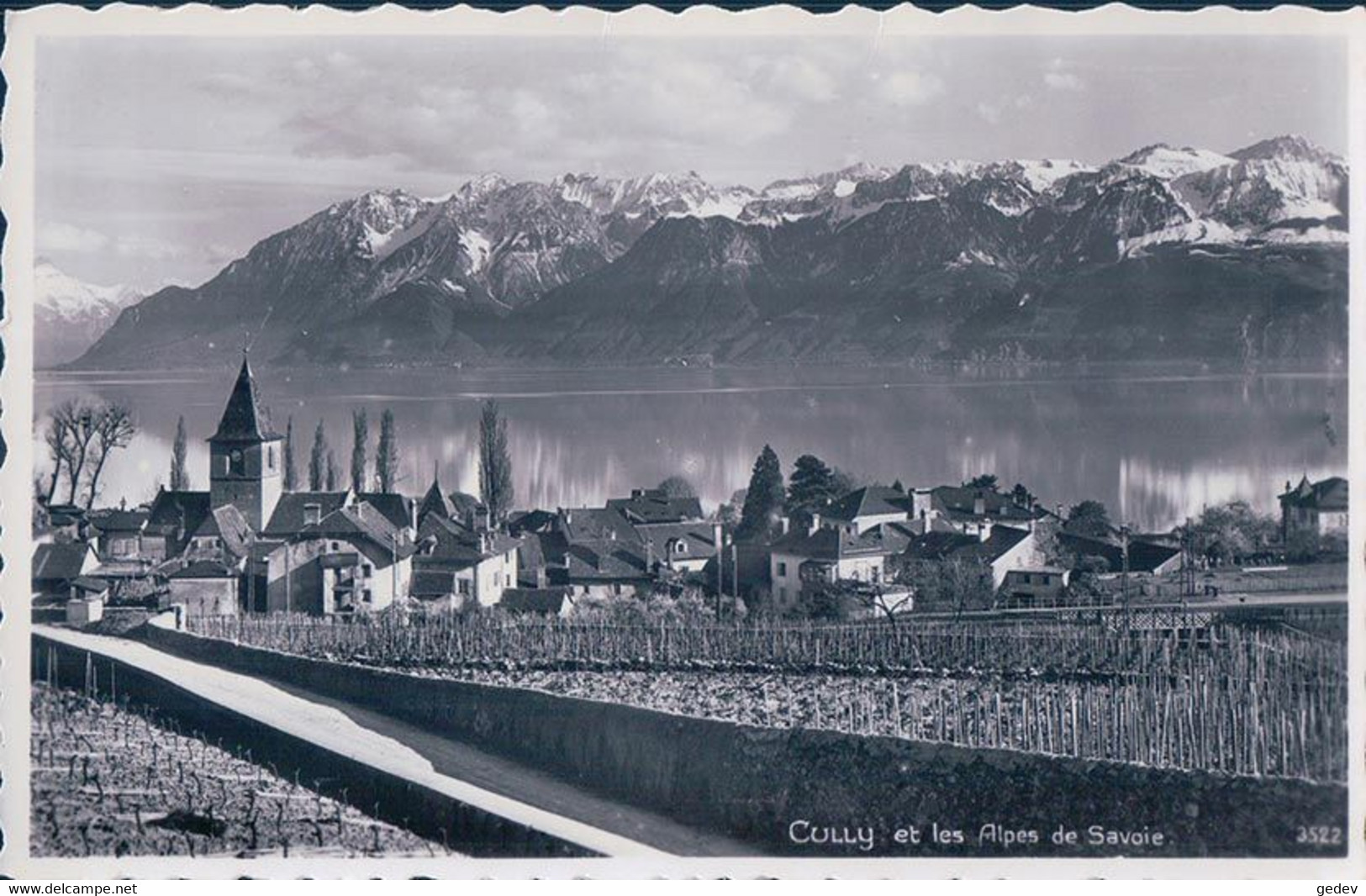 Cully VD, Les Vignes Et Le Léman (3522) - Cully