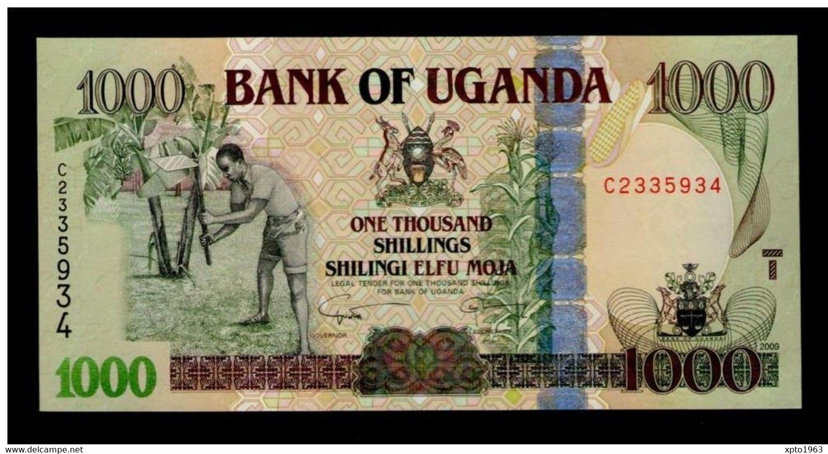 1000 Shillings 2009  &#9733;  UGANDA &#9733; P43d &#9733; UNC&#9733;NEUF&#9733;FDS - Uganda
