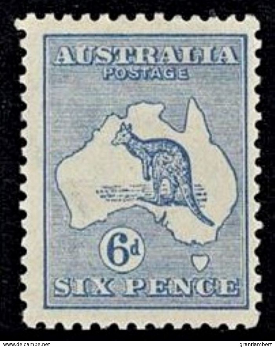 Australia 1915 Kangaroo 6d Ultramarine 2nd Watermark MH - Ungebraucht