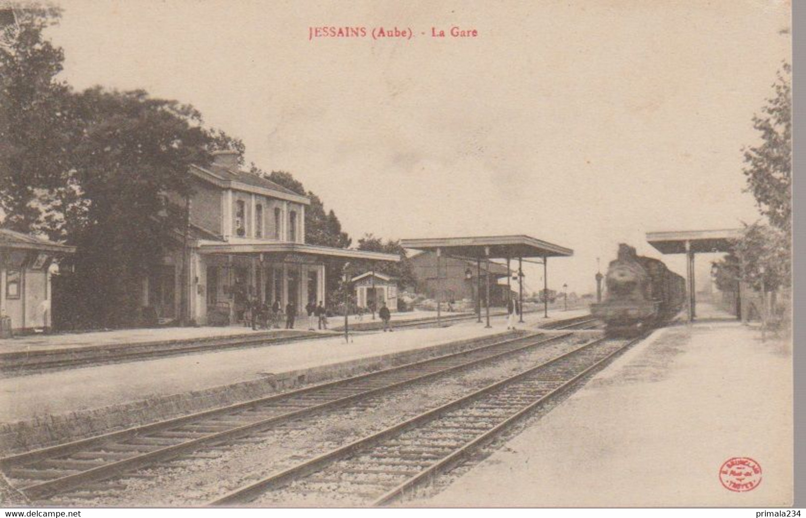 JESSAINS  - LA GARE - Ervy-le-Chatel