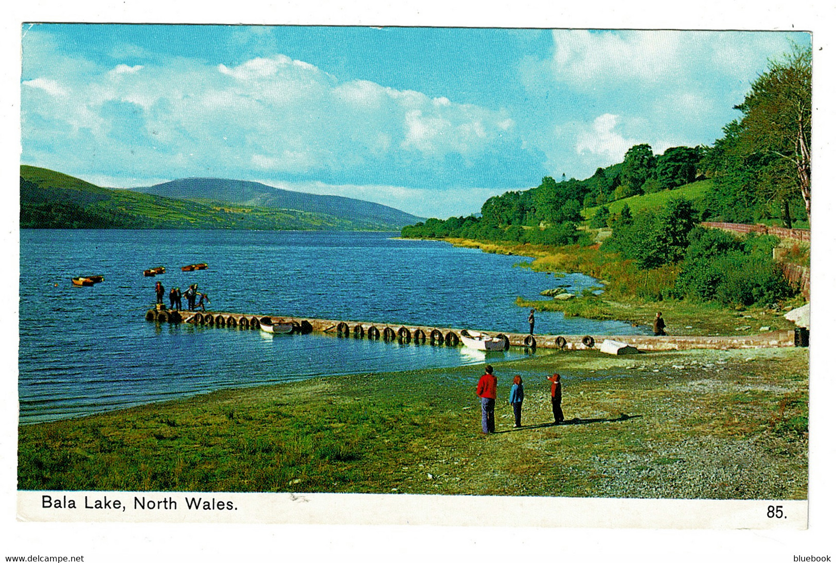 Ref 1470 - 1985 Bamforth Postcard - Bala Lake Merionethshire Wales - Solihull Arrival Postmark - Merionethshire