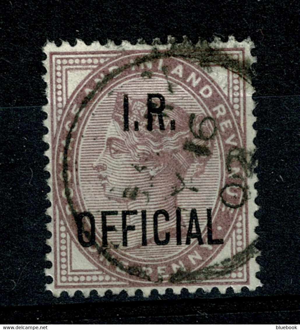 Ref 1470 - GB 1882 - 1d Lilac Used Stamp Overprinted I.R. Official SG O3 - Officials