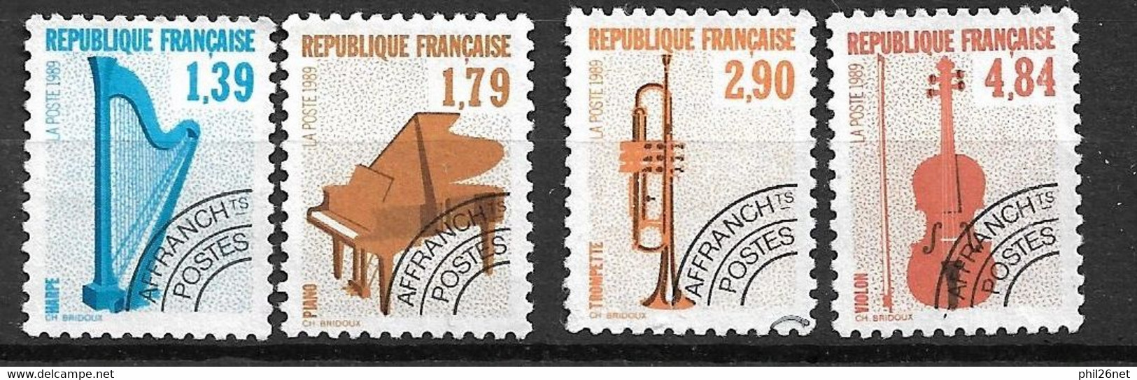 France Préoblitérés N°202  à 205        Neufs   (  *  )    B  / TB       Voir Scans       - 1964-1988