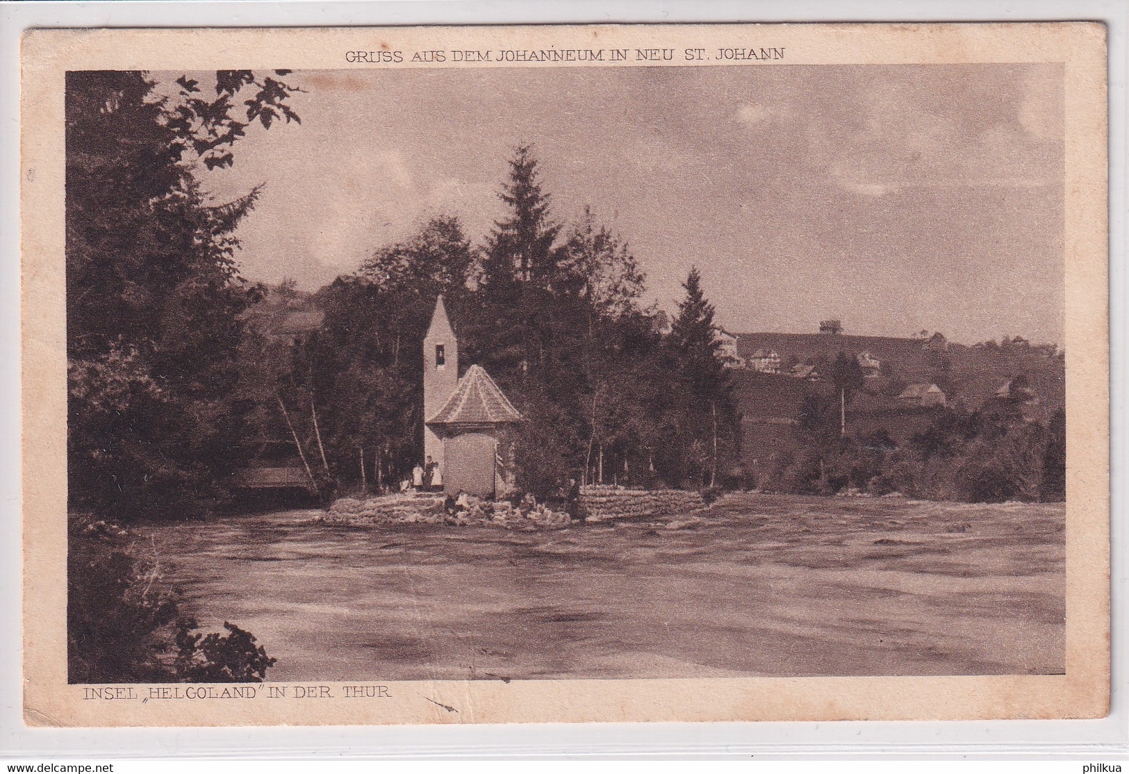 Gruss Aus Dem Johanneum In Neu St. Johann - Insel "Helgoland" In Der Thur - Sonstige & Ohne Zuordnung