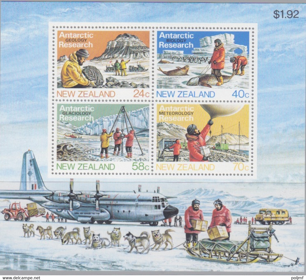 Elle Zélande, Petite Collection 24 TP (entre 859 Et 1516) Et 3 Blocs (49, 111) Sur Le Thème De L'antarctique, Neuf ** - Collections, Lots & Series