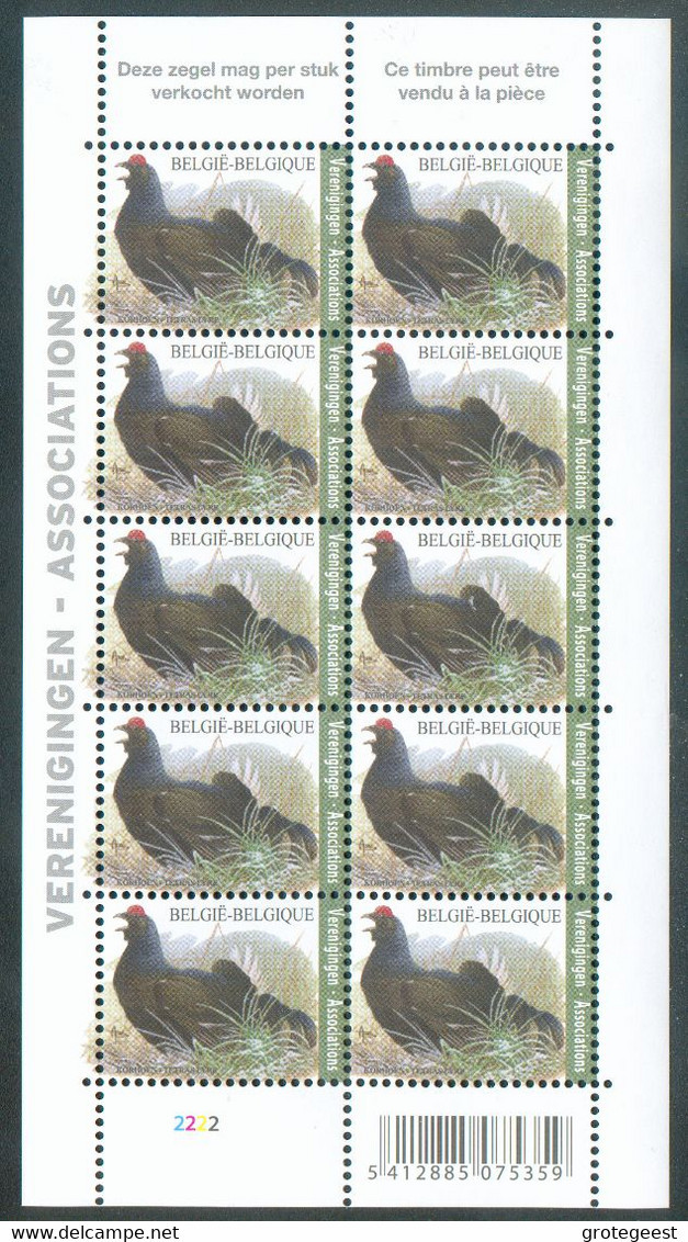 N°4305F - OISEAU BIRD TETRAS LYRE, En Feuillet De 10 Avec Numéro De Planche 2 - 17235 - 2011-..