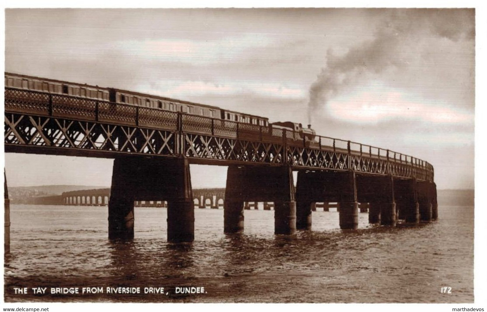 DUNDEE , The TAY BRIDGE From Riverside Drive - Angus