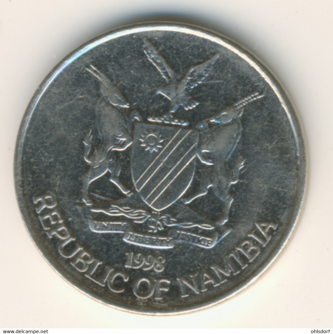 NAMIBIA 1998: 10 Cents, KM 2 - Namibia