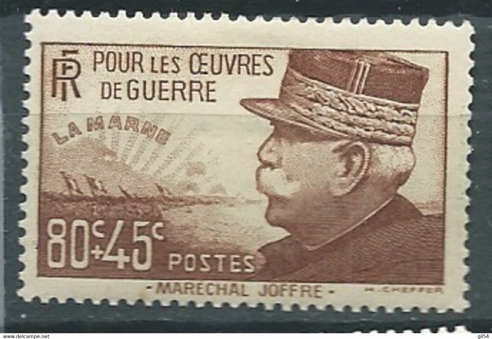 France Yvert N° 454 *  Trace De Charniere  - AA 17413 - Unused Stamps