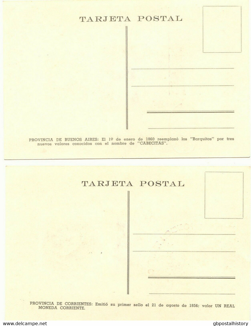 ARGENTINIEN 1950 Int. Briefmarkenausstellung, 9 Versch. Farbige AK's M. SST - Lettres & Documents