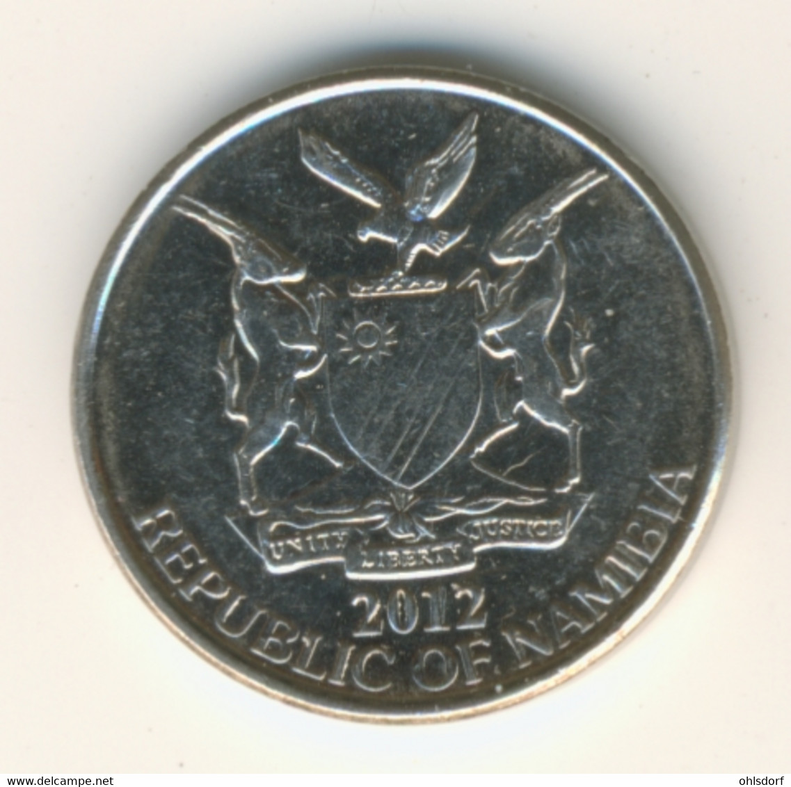 NAMIBIA 2012: 5 Cents, KM 1 - Namibia