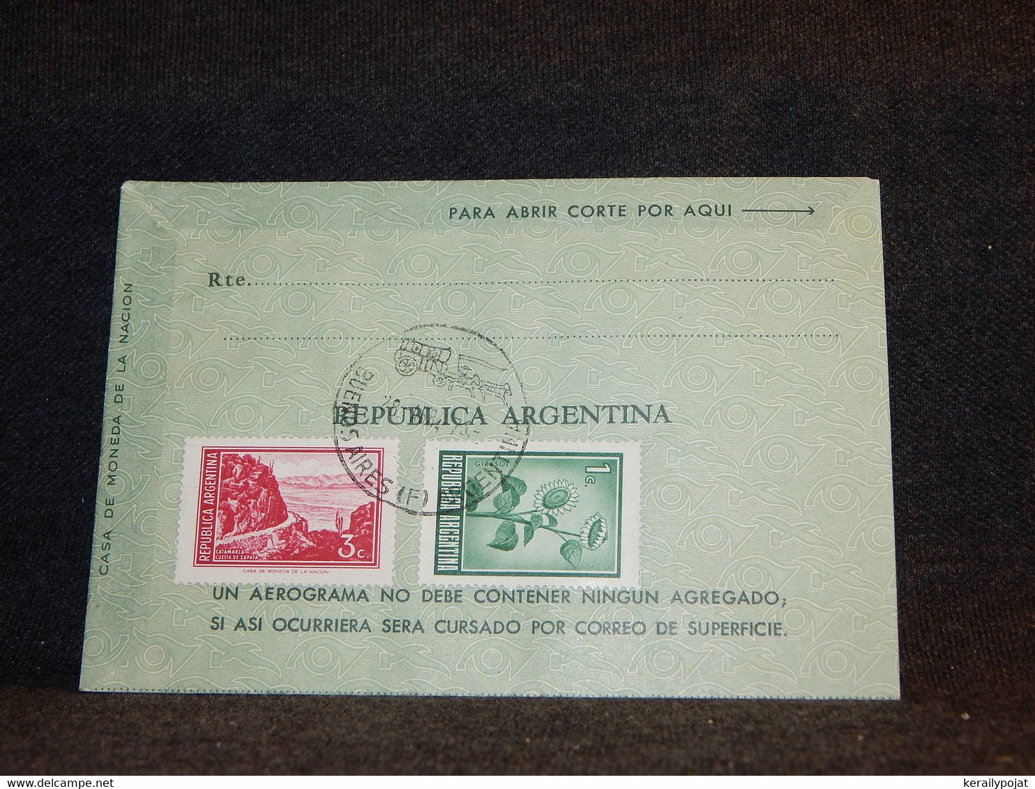 Argentina 1973 Aerogramme To Switzerland__(1092) - Cartas & Documentos