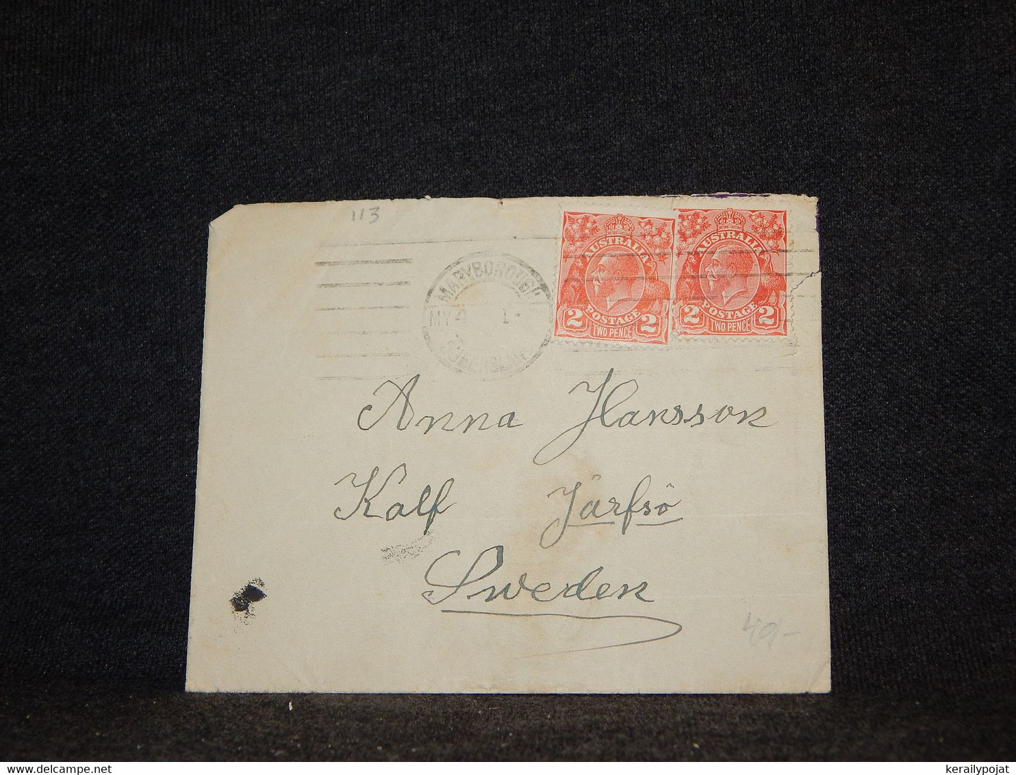 Australia 1930's Cover To Sweden__(113) - Cartas & Documentos